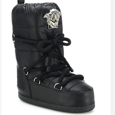 moon boots mens versace|Versace boots for men.